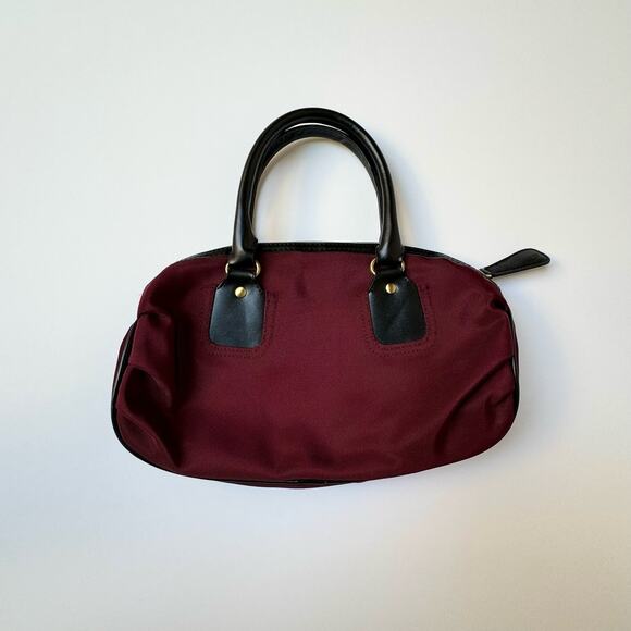 Y2K Victoria's Secret Maroon & Black Mini Tote bag Purse - Picture 5 of 10